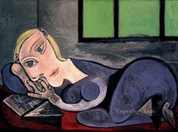  Acostada Obras - Mujer acostada leyendo María Teresa 1939 Pablo Picasso